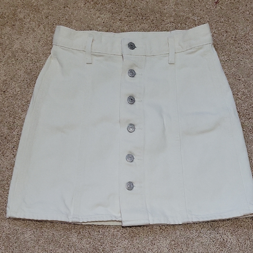 Signature by Levi Strauss White Mini Skirt Work